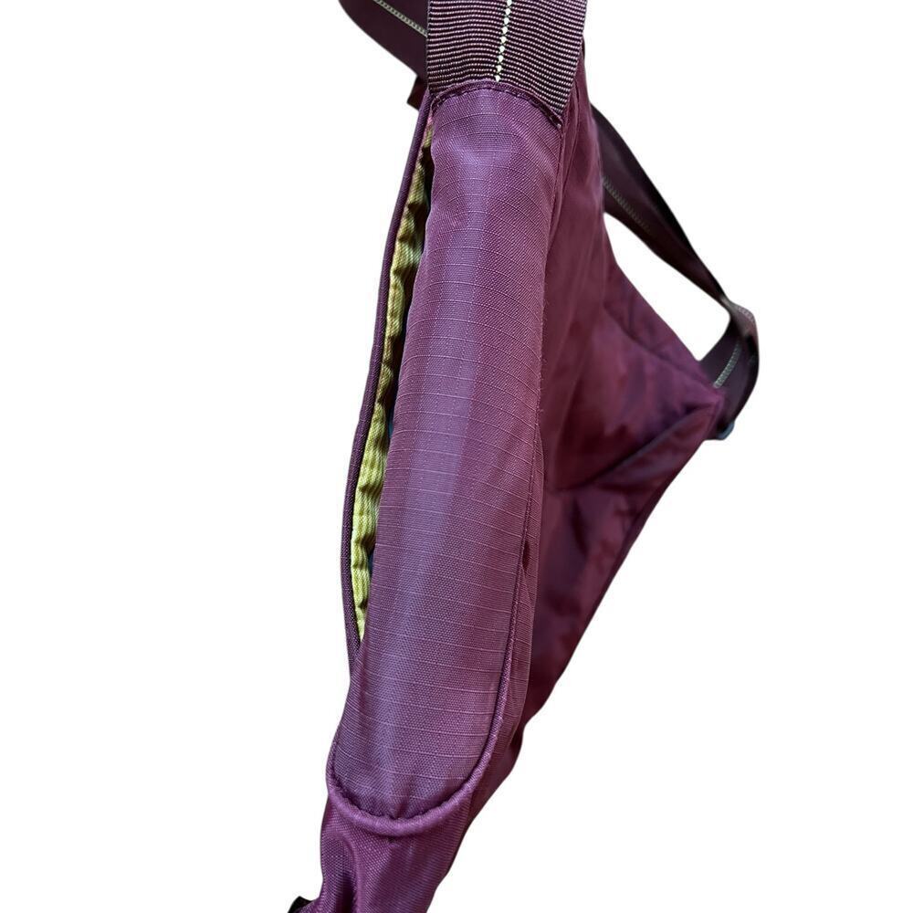 Eddie Bauer Plum Crossbody Messenger Bag Embroidered Flap - Picture 5 of 9